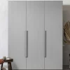 Wohnen Kleiderschränke|Schränke<Skandi 3-türiger Schlafzimmerschrank in Grau - Rochella