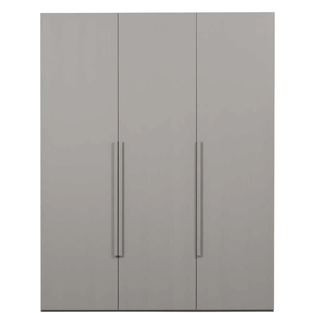 Wohnen Kleiderschränke|Schränke<Skandi 3-türiger Schlafzimmerschrank in Grau - Rochella