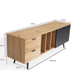 Wohnen Tv & Hifi-Möbel|Lowboards<Skandi TV-Kommode 150 cm breit - Heraklion