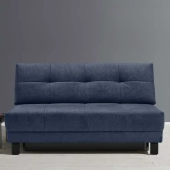 Wohnen Betten|Sofas<Sofa mit Bettfunktion in Blau Webstoff - Sulara