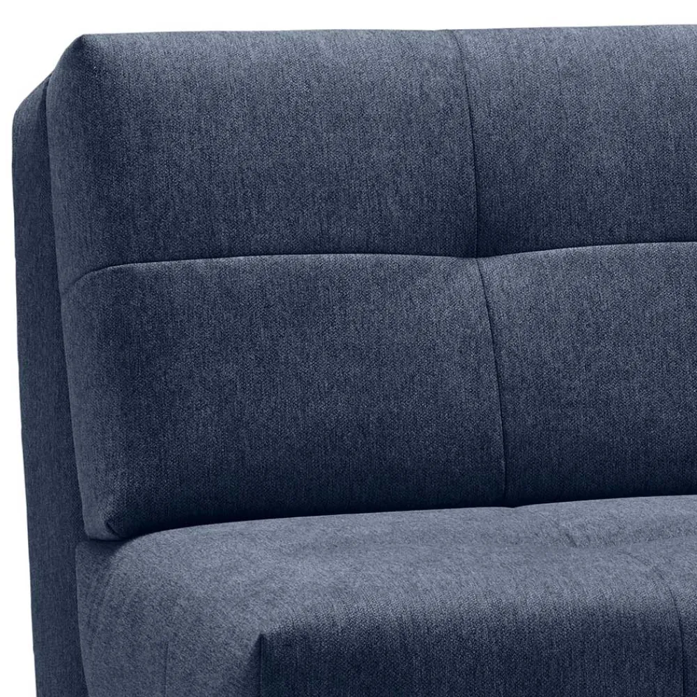 Wohnen Betten|Sofas<Sofa mit Bettfunktion in Blau Webstoff - Sulara