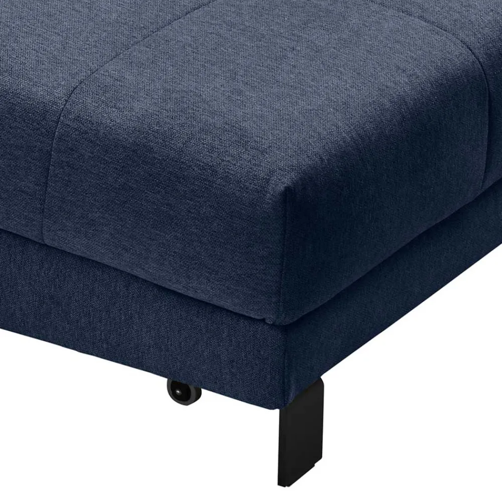 Wohnen Betten|Sofas<Sofa mit Bettfunktion in Blau Webstoff - Sulara