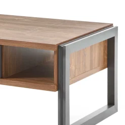 Wohnen Tische<Sofatisch Rompira in Eiche dunkel Schiefer Grau