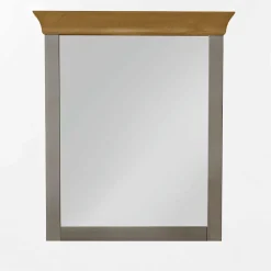 Wohnen Garderoben<Spiegel mit Kommode Cempino in Grau (zweiteilig)