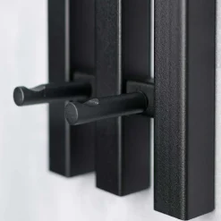 Wohnen Garderoben<Stahl T-Design Wandgarderobe in Schwarz - Brittania