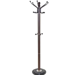 Wohnen Garderoben<Standgarderobe in Braun mit Marmor Fuß - Motrilo