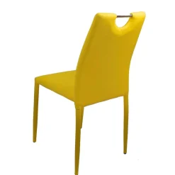 Wohnen Stühle<Stapelbare Polsterstühle in Gelb - Liguria (4er Set)