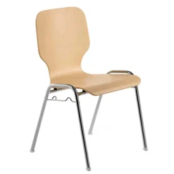 Wohnen Stühle<Stapelstuhl mit Schalensitz in Buche - Berit