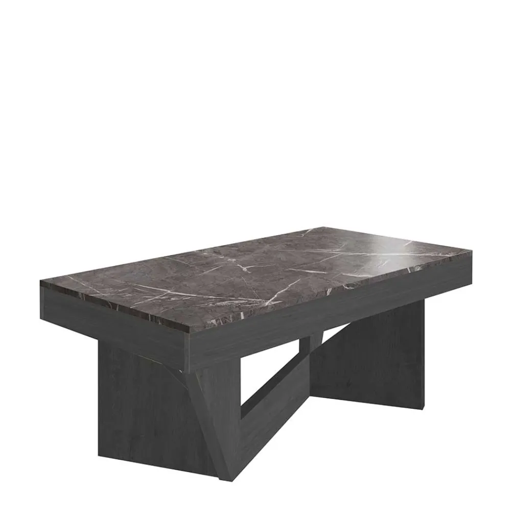 Wohnen Tische<Staufach Couchtisch in Schwarzgrau & Dunkelgrau - Cadruna