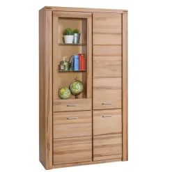 Wohnen Wohnwände<Stauraum Anbauwand aus Holz - Uhelia (vierteilig)