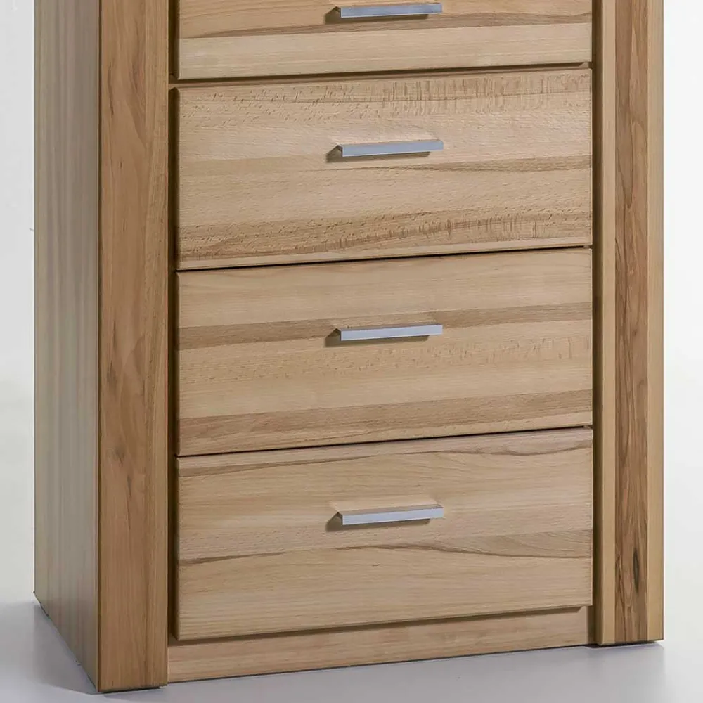 Wohnen Wohnwände<Stauraum Anbauwand aus Holz - Uhelia (vierteilig)