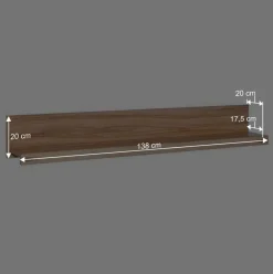 Wohnen Wohnwände<Stauraum Anbauwand aus Holz - Uhelia (vierteilig)