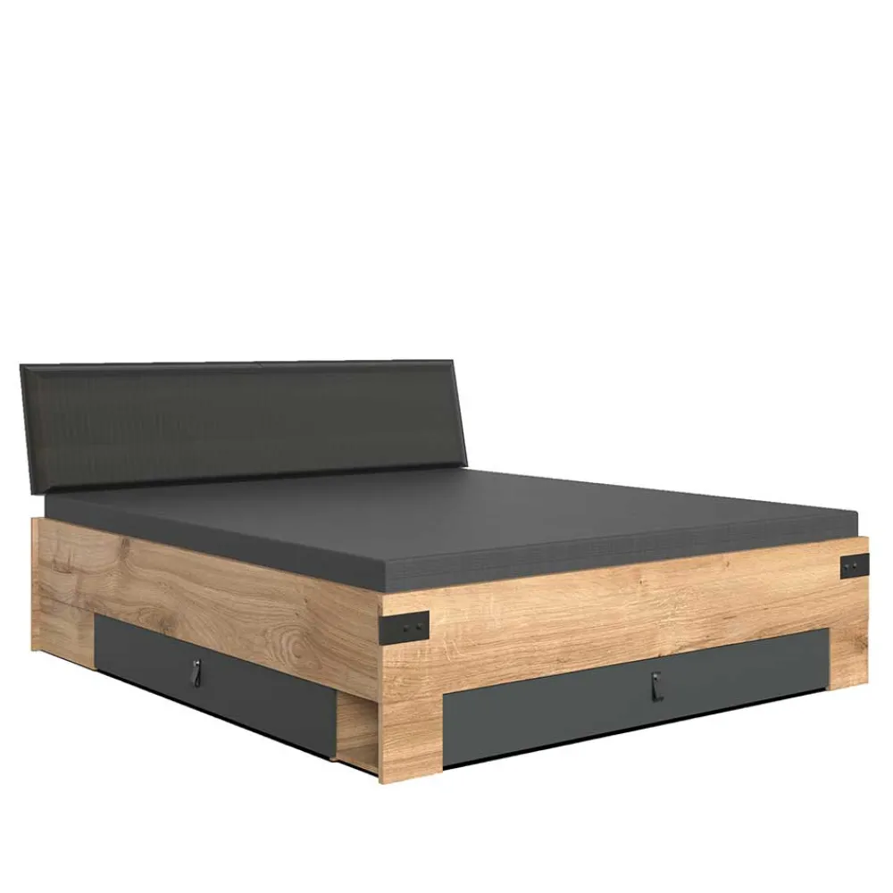 Wohnen Betten<Stauraum Bett mit 180x200 cm Liegefläche - Enegal