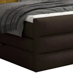 Wohnen Betten<Stauraum Boxspringbett in Braun Stoff - Birt