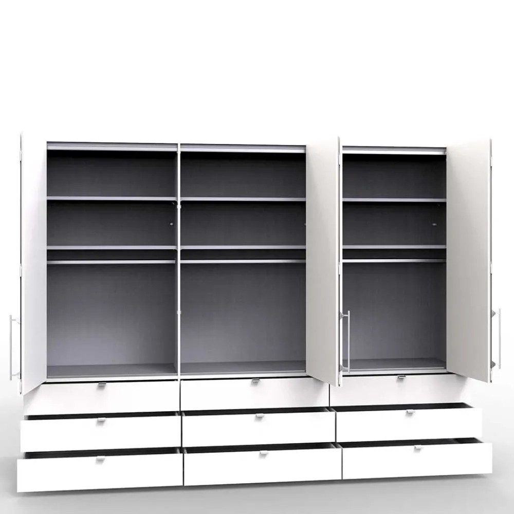 Wohnen Kleiderschränke<Stauraum Kleiderschrank mit neun Schubladen - Donpiave
