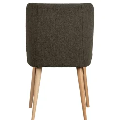 Wohnen Stühle<Stühle aus braunem Boucle Stoff - Convilla (2er Set)