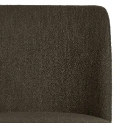 Wohnen Stühle<Stühle aus braunem Boucle Stoff - Convilla (2er Set)