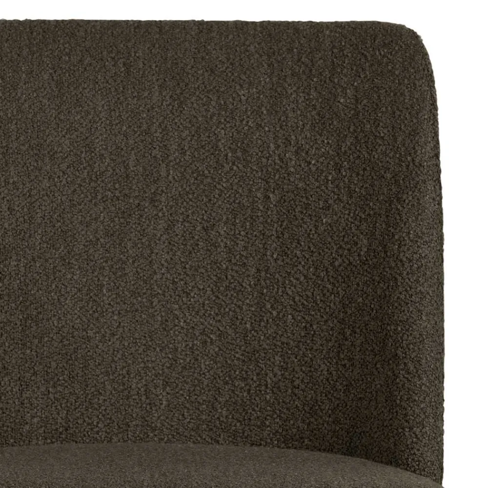 Wohnen Stühle<Stühle aus braunem Boucle Stoff - Convilla (2er Set)