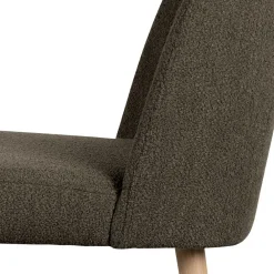 Wohnen Stühle<Stühle aus braunem Boucle Stoff - Convilla (2er Set)
