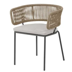 Wohnen Stühle<Stühle aus Kordelgeflecht Beige - Wanisha (4er Set)