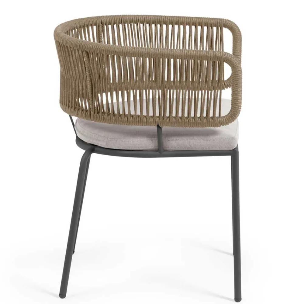 Wohnen Stühle<Stühle aus Kordelgeflecht Beige - Wanisha (4er Set)