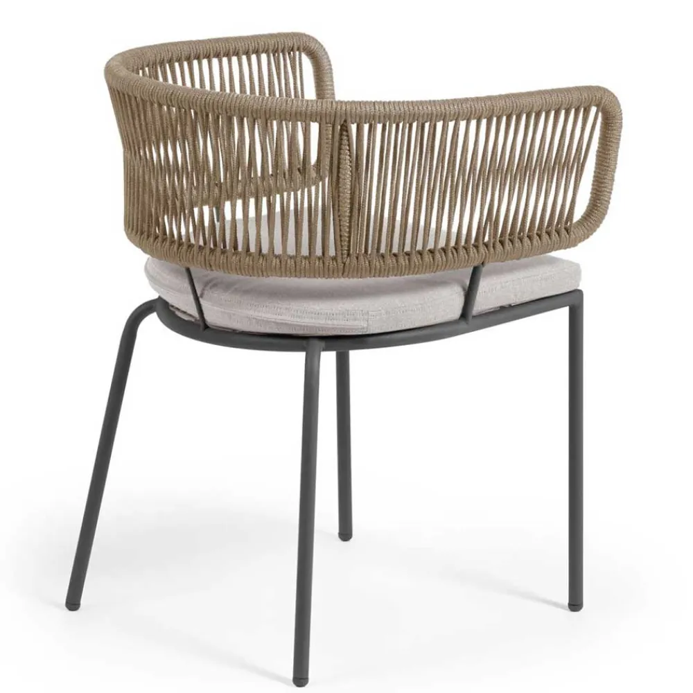 Wohnen Stühle<Stühle aus Kordelgeflecht Beige - Wanisha (4er Set)