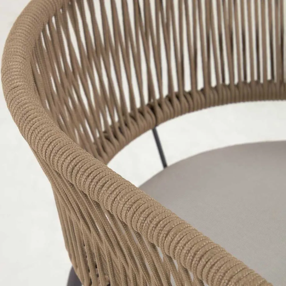 Wohnen Stühle<Stühle aus Kordelgeflecht Beige - Wanisha (4er Set)