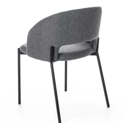 Wohnen Stühle<Stühle aus Strukturstoff Grau - Makimona (2er Set)
