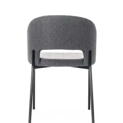 Wohnen Stühle<Stühle aus Strukturstoff Grau - Makimona (2er Set)