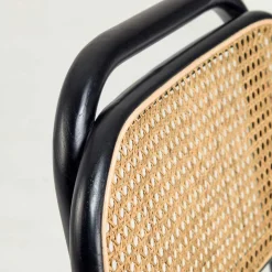 Wohnen Stühle<Stühle aus Ulme & Rattan & Stoff - Boxtan (2er Set)