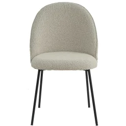 Wohnen Stühle<Stühle in Beigegrau mit Schwarz - Facanella (2er Set)