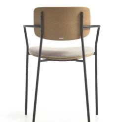 Wohnen Stühle<Stühle in Eiche & Beige & Schwarz - Salute (4er Set)