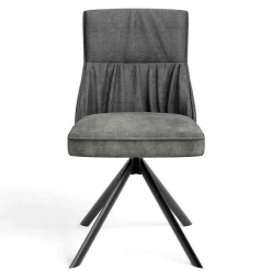 Wohnen Stühle<Stühle mit Federkern in Anthrazit - Markos (2er Set)