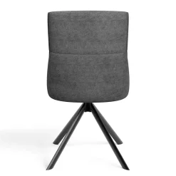 Wohnen Stühle<Stühle mit Federkern in Anthrazit - Markos (2er Set)