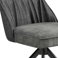 Wohnen Stühle<Stühle mit Federkern in Anthrazit - Markos (2er Set)