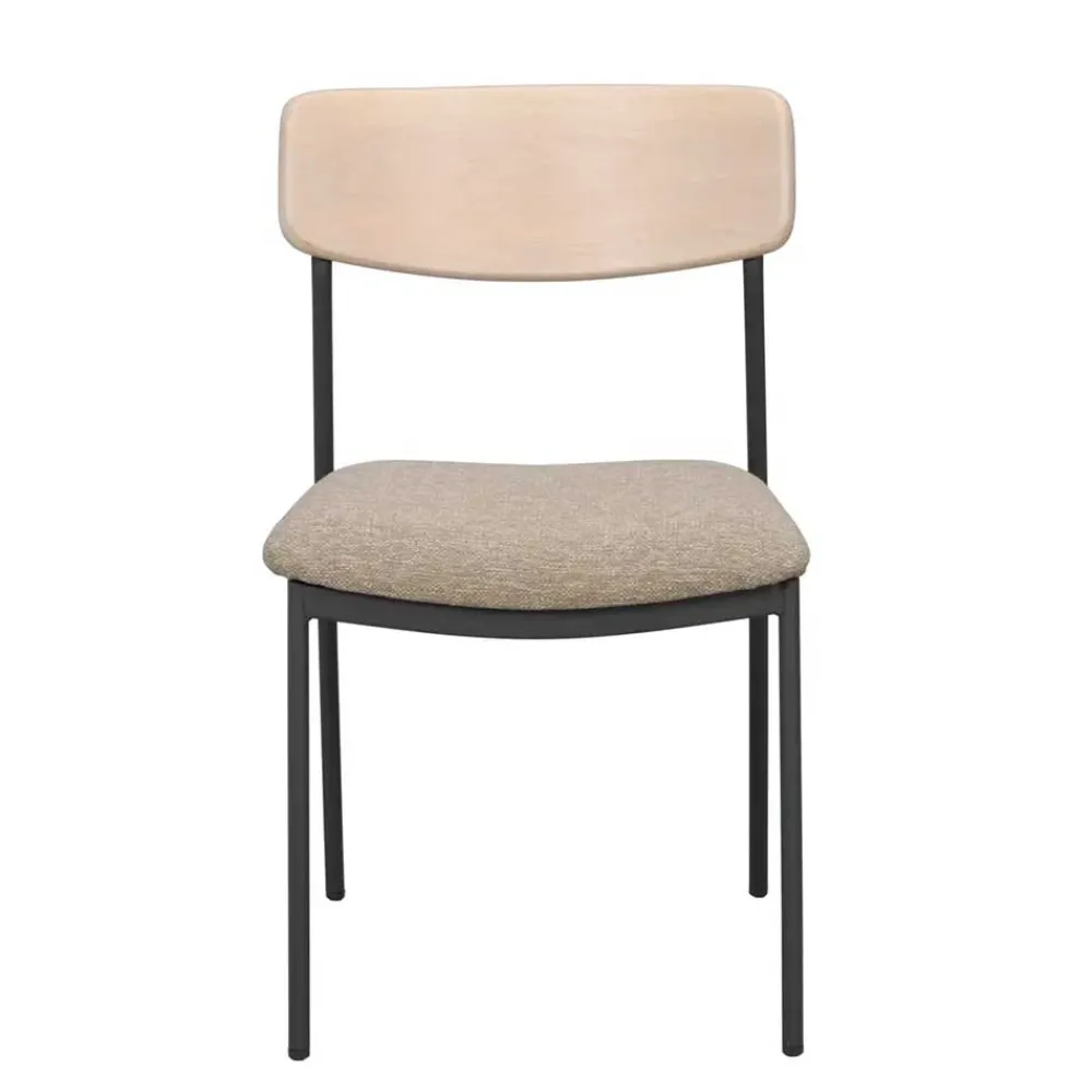 Wohnen Stühle<Stühle mit Polstersitz in Beige - Gora (2er Set)