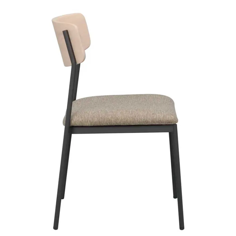 Wohnen Stühle<Stühle mit Polstersitz in Beige - Gora (2er Set)