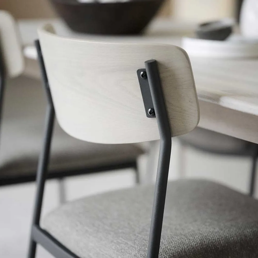 Wohnen Stühle<Stühle mit Polstersitz in Beige - Gora (2er Set)