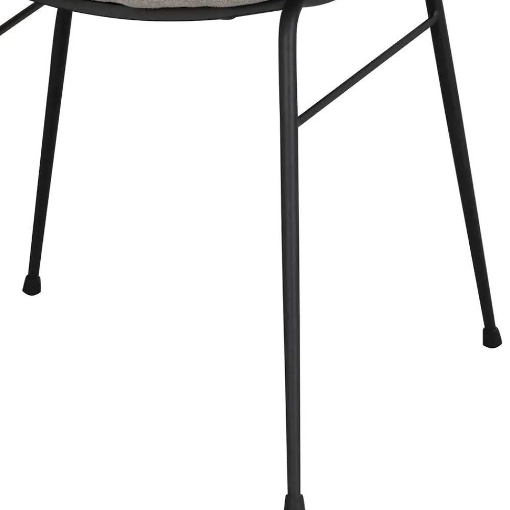 Wohnen Stühle<Stoff Armlehnenstuhl in Hellgrau - Jackon (2er Set)