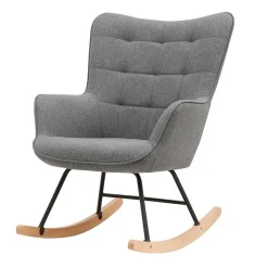 Wohnen Sessel<Stoff Schaukelstuhl im Skandi Design - Monique