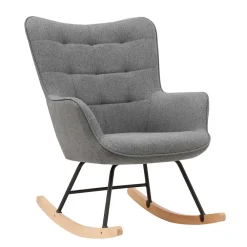 Wohnen Sessel<Stoff Schaukelstuhl im Skandi Design - Monique