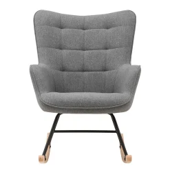 Wohnen Sessel<Stoff Schaukelstuhl im Skandi Design - Monique