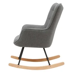 Wohnen Sessel<Stoff Schaukelstuhl im Skandi Design - Monique