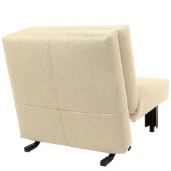 Wohnen Sofas<Stoff Schlafsessel in Beige und Schwarz - Setubal