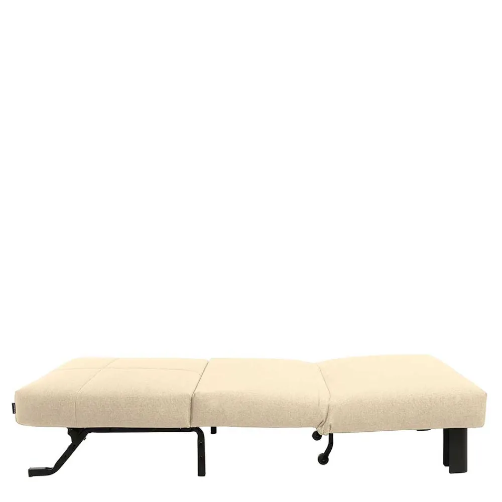 Wohnen Sofas<Stoff Schlafsessel in Beige und Schwarz - Setubal