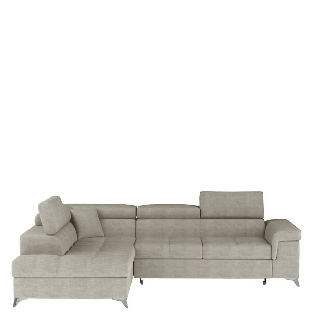Wohnen Betten|Sofas<Stoffcouch mit Bettfunktion in Taupe - Moglesia