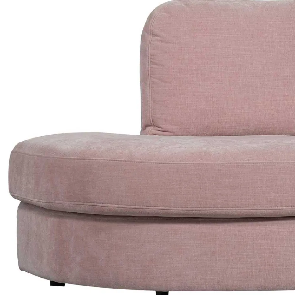 Wohnen Sofas<Stoffsofa mit Armlehne rechts in Rosa - Jilatov