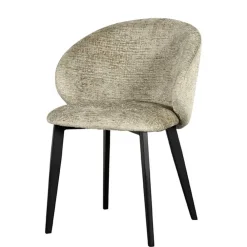 Wohnen Stühle<Struktursamt Polsterstühle in Beige - Hakamo (2er Set)