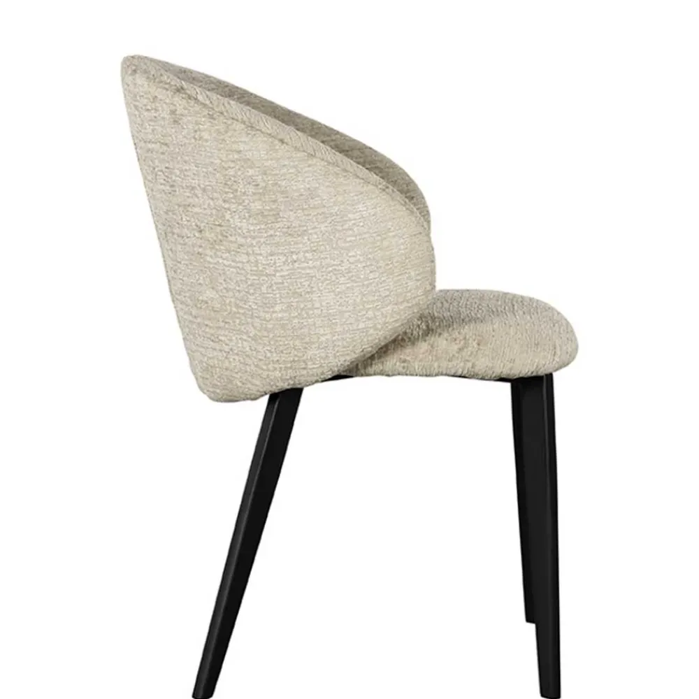 Wohnen Stühle<Struktursamt Polsterstühle in Beige - Hakamo (2er Set)