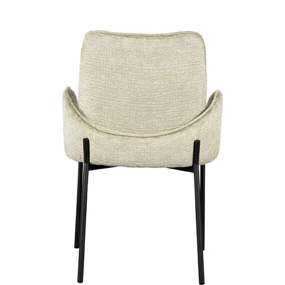 Wohnen Stühle<Struktursamt Polsterstuhl in Beige - Celona (2er Set)